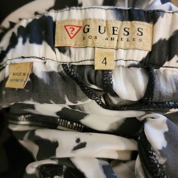 Guess Zebra Print Silky Pants size 4 - Picture 3 of 4